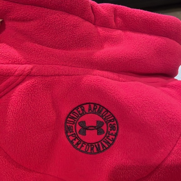Under Armour hot pink, quarter zip jacket - Picture 5 of 6